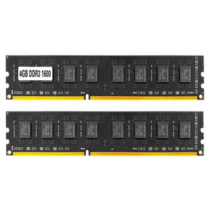Escritorio RAM DDR3 2GB 4GB RAM 1333MHz 1600MHz Memoria RAM Placa pequeña Memoria de escritorio de 16 partículas de doble cara - Product Image 1