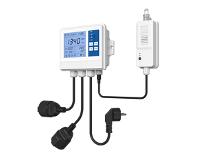 <strong>CO2</strong> Controller Carbon Dioxide Monitor <strong>CO2</strong> Smart <strong>Sensor</strong> Dual Outlets Fit with <strong>CO2</strong> Regulators and Fans, Two Plug C02 Controller - Product Image 2