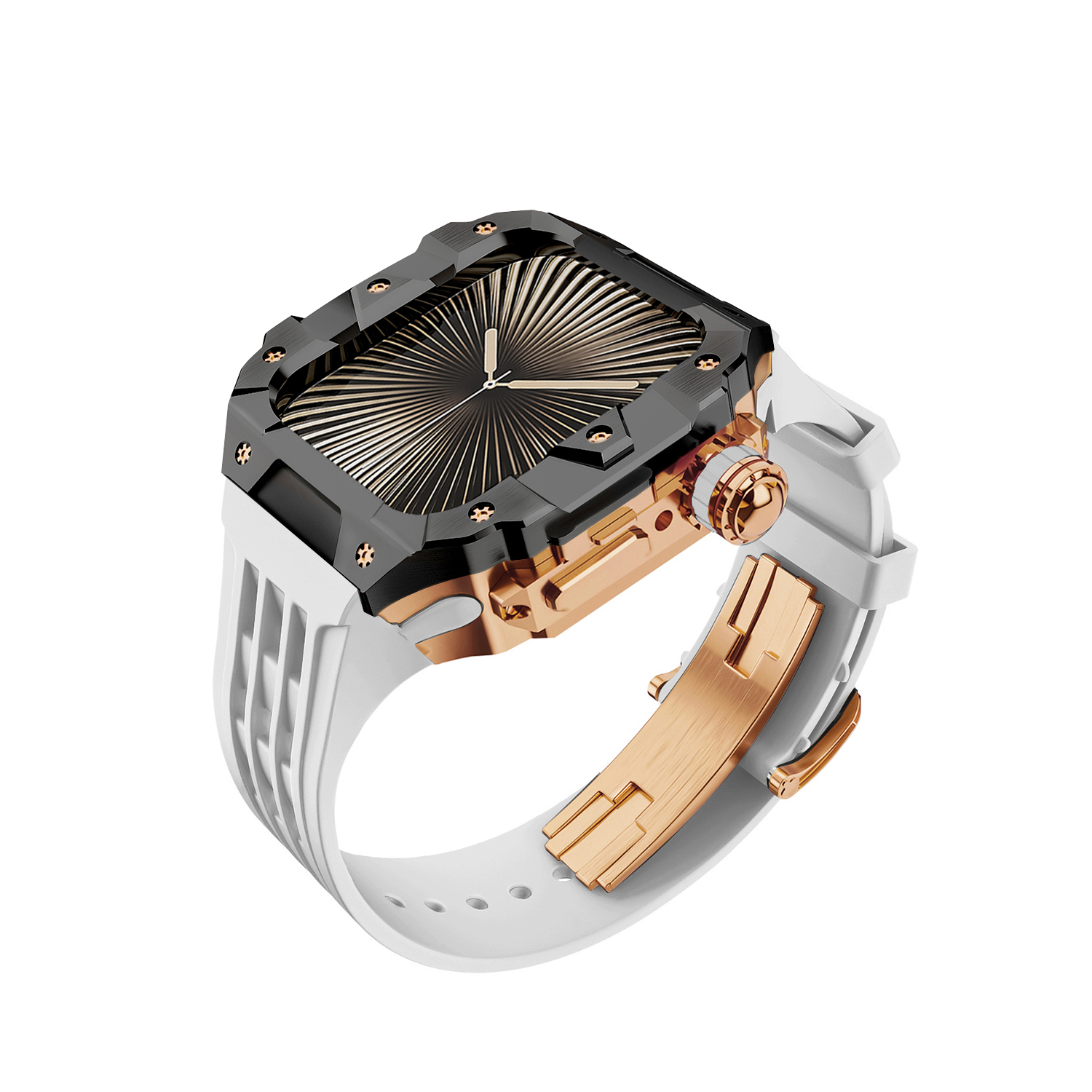 Black Rose Gold White