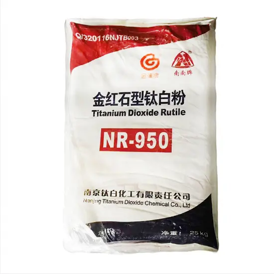 Alta brancura Nanjing titânio branco NR950 titânio branco aditivo químico