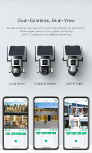 8MP กล้องอินเทอร์คอม4G กล้องอินเทอร์คอมแบบคู่ PTZ Ai ติดตามมนุษย์ IP66รักษาความปลอดภัยที่บ้านซูม10X - Product Image 6