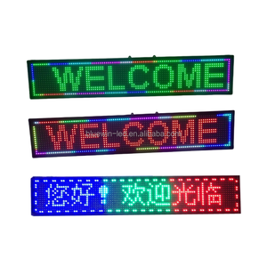 Cartellone a LED a scorrimento a led per negozio variabile all'aperto con segno di programma WIFI pubblicitario multicolore a colori a schermo mobile a LED - Product Image 1