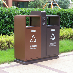 Wholesale Street Ash Tray Outdoor Garbage Public Stainless Steel Trash <strong>Bin</strong> Recycle Metal Classification Dustbin for Park - Product Image 5