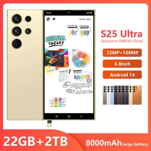 Smartphone 5G LTE Android 15 S25 Ultra 2025, 22 Go + 2 To, Écran Plein Écran 6,8 Pouces, Débloqué, Caméra 108 MP, Version Globale - Product Image 2