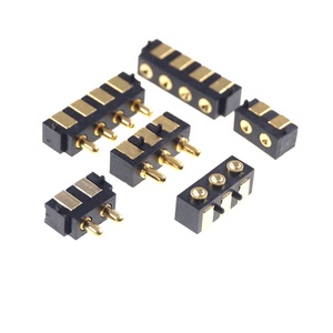 ขอบพื้นผิว PCB 2.5มม. ตารางมุมขวาแนวนอน SMD SMT สปริงโหลด Modular 2 3 4ขา Pogo ขาเชื่อมต่อ - Product Image 3