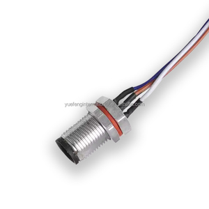 ขั้วต่อตัวผู้3pin M5ชุบทอง3ขาสำหรับขั้วต่อตัวผู้ IP67ถ้วยตะกั่วแบบ M5 - Product Image 3