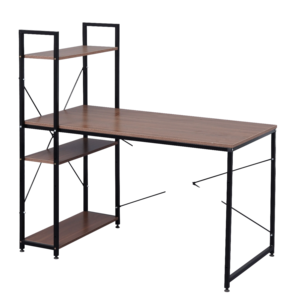 Escritorio de ordenador de muebles de oficina comercial de diseño moderno con mesa de escritorio de estantería integrada - Product Image 3