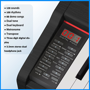 BLANTH Piano 88 teclas Teclado controlador MIDI Piano electrónico Teclado de piano digital