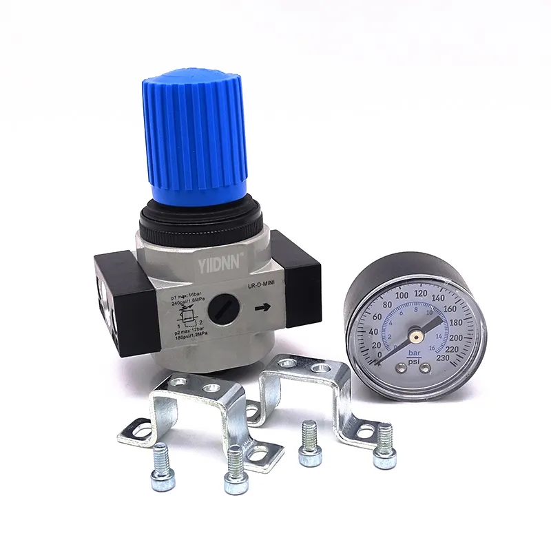 Клапан снижения давления воздушный компрессор регулирующий клапан давления 1,6 МПа Пневматический регулирующий клапан LR-1/4-MINI