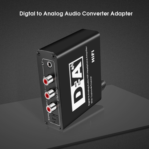 Optical Digital Stereo <strong>Audio</strong> <strong>SPDIF</strong> Toslink Coaxial Signal to <strong>Analog</strong> Converter DAC Jack 2*RCA Amplifier Decoder Adapter - Product Image 4