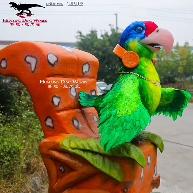 Animale artificiale Uccelli Modello Animatronic Pappagalli per la Vendita