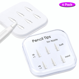 Apple kalem için kalem ipuçları 1/2. Nesil çift katmanlı iPad Stylus Nib hem yumuşak ve sert 3 yıl için kullanılan-6 paket - Product Image 1