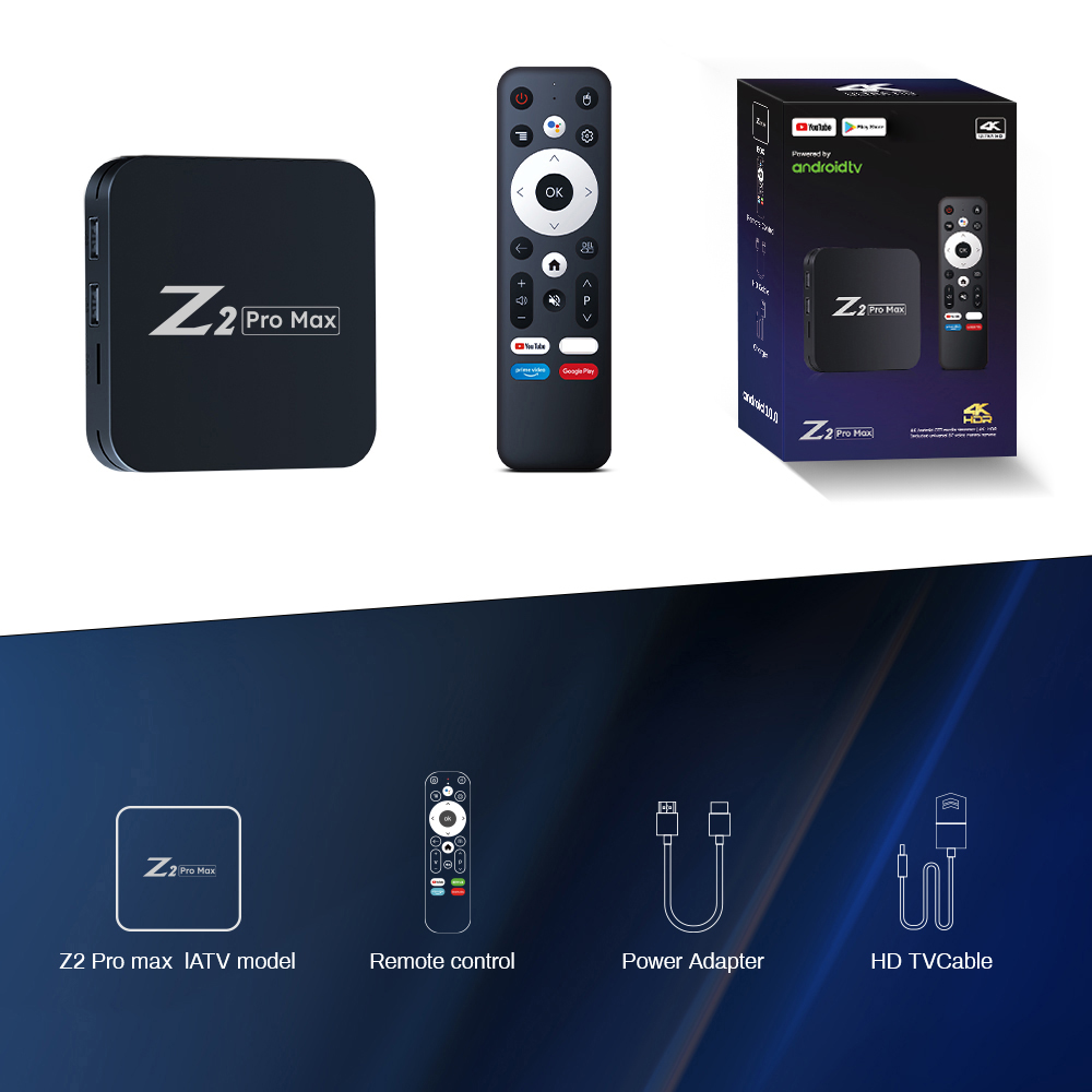 Z2 pro boîte androïde maximum de TV