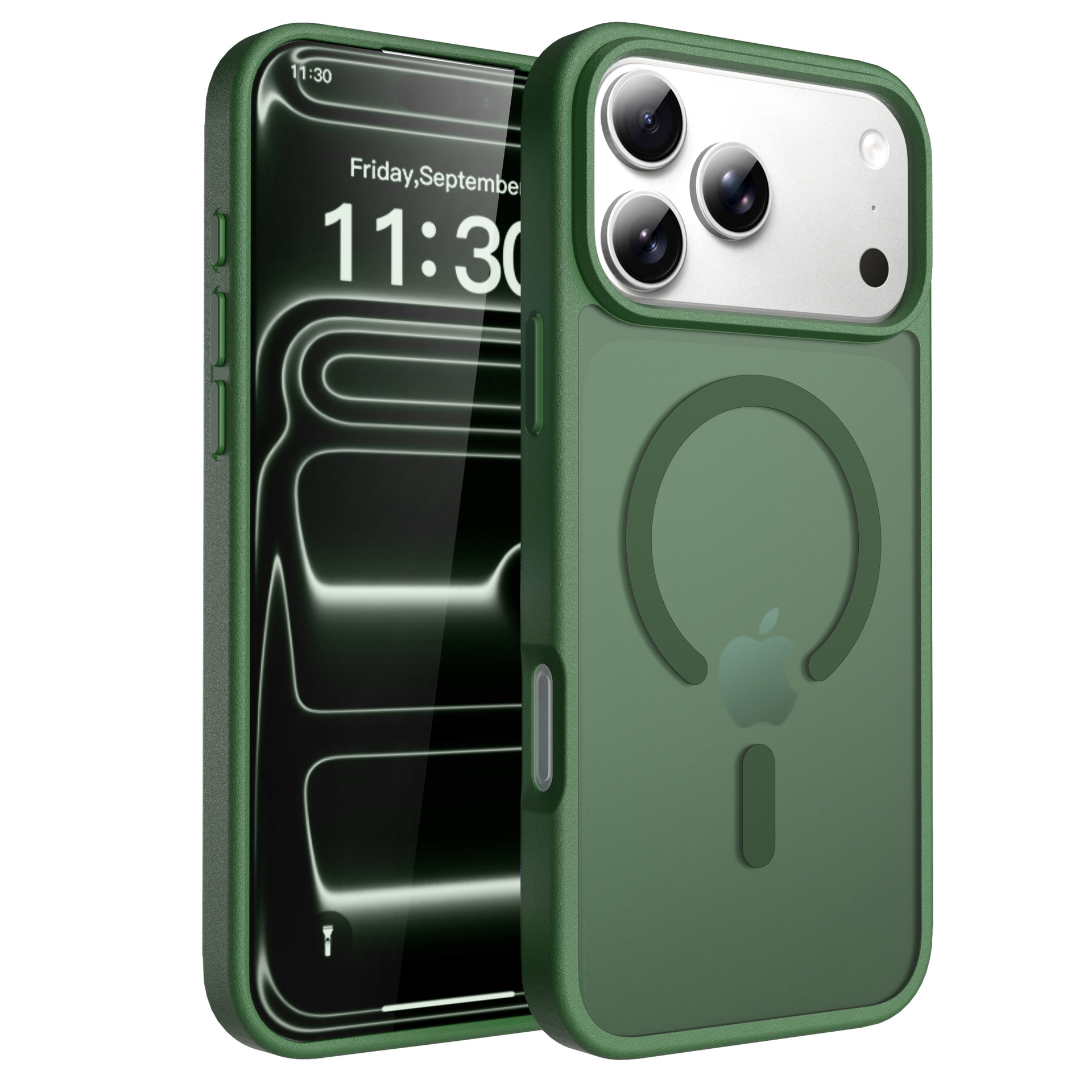 verde negruzco