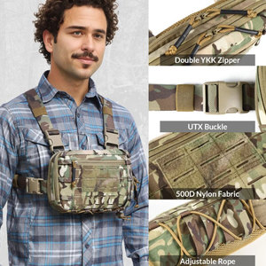 Tas Rig dada Recon MOLLE membongkar tas taktis harnes taktis kantung Rig dada Molle - Product Image 4