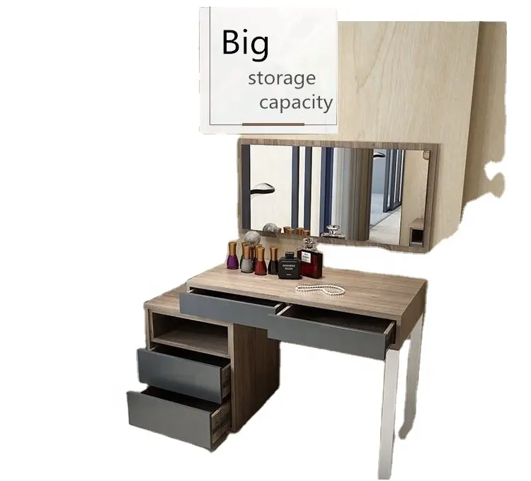 Neues Modell nordischen Holz Schmink tisch Möbel mit Spiegel Designs