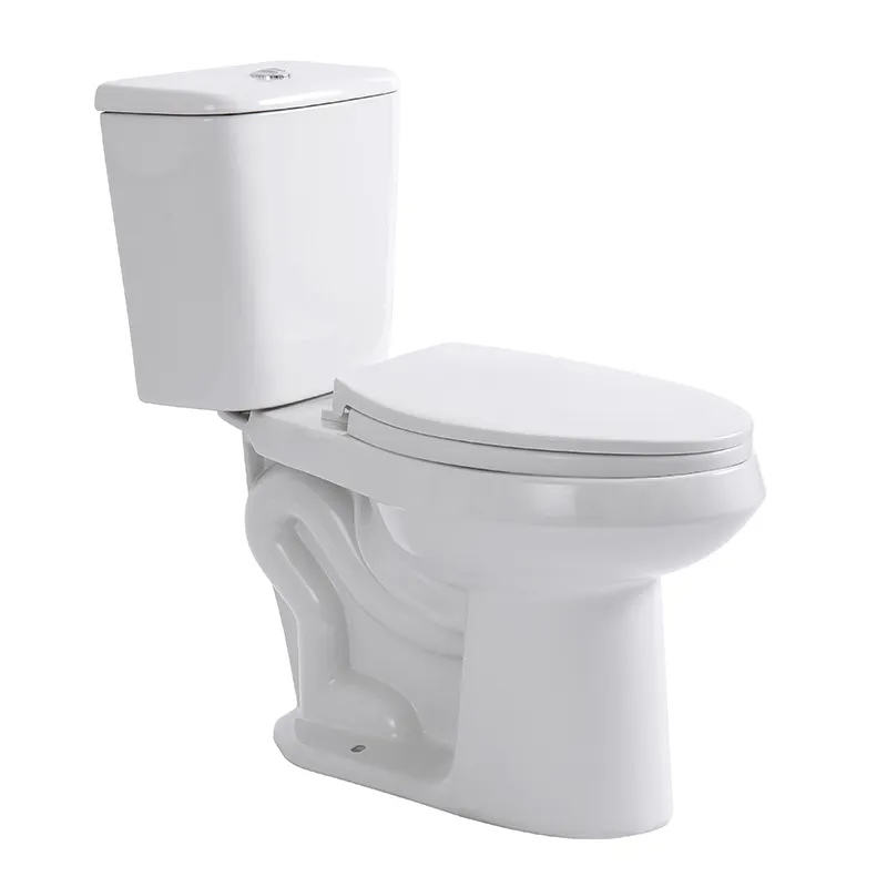 Modern Style YEKALON T-M2749A Bathroom Sanitary Ware Hot Sale 300mm Strap Siphonic Flush Two Piece Toilet