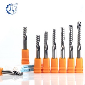 1/8 sap kesim Bit tek flüt karbür uçlu freze 3.175mm Upcut akrilik işareti için bir flüt Spiral yönlendirici Bit OEM - Product Image 4