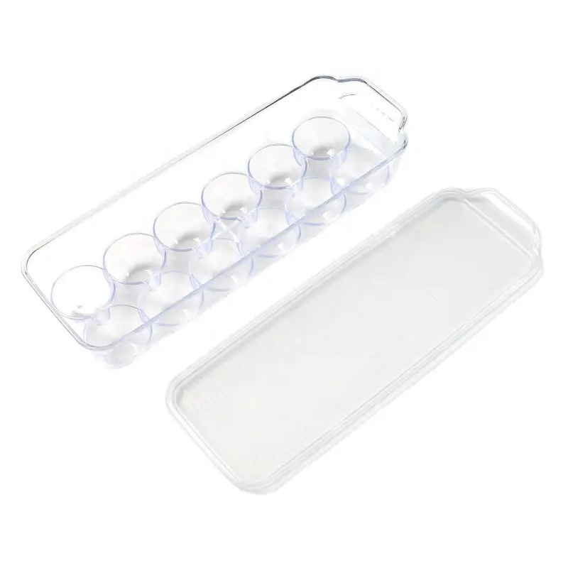 Contenitore per uova trasparente frigorifero scatola per la conservazione della freschezza in plastica per uova cartoni per uova riutilizzabili in plastica