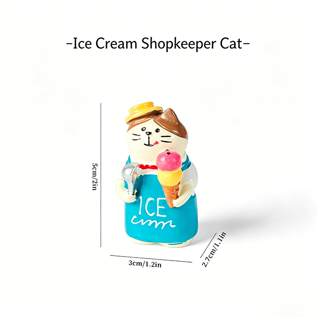 Ice cream shop owner cat
