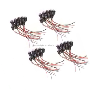 LED lamba temizle Ultra parlak Led diyot ampul 0.06W 12V DC 20LM 10mm ön sabit LED ampuller kablo kablolu Led lamba - Product Image 3