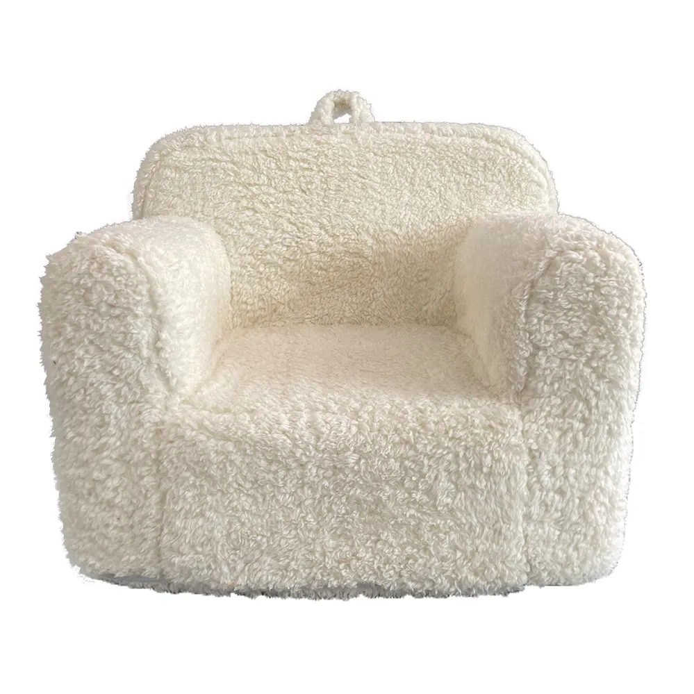 חדש סגנון סלון ספה רהיטים לחדר ילדי ילדי קצף ספת כיסא טהור לבן שרפה בד ילדים קצף ספה