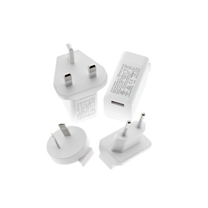 Evrensel değiştirilebilir ab abd İngiltere AU tak tek/çift USB bağlantı noktası 5V global 2.1A 1.5A 2.4A 2.5A USB şarj aleti küresel sertifikaları ile - Product Image 1