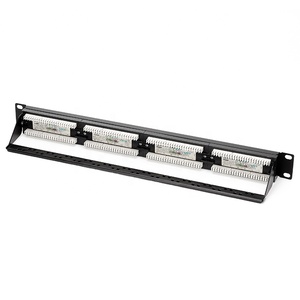 Cat5e 24 Port <strong>Patch</strong> <strong>Panel</strong> <strong>with</strong> Back Bar Krone 110 IDC Steel Network Rack Cabinet Cable Distribution Frame