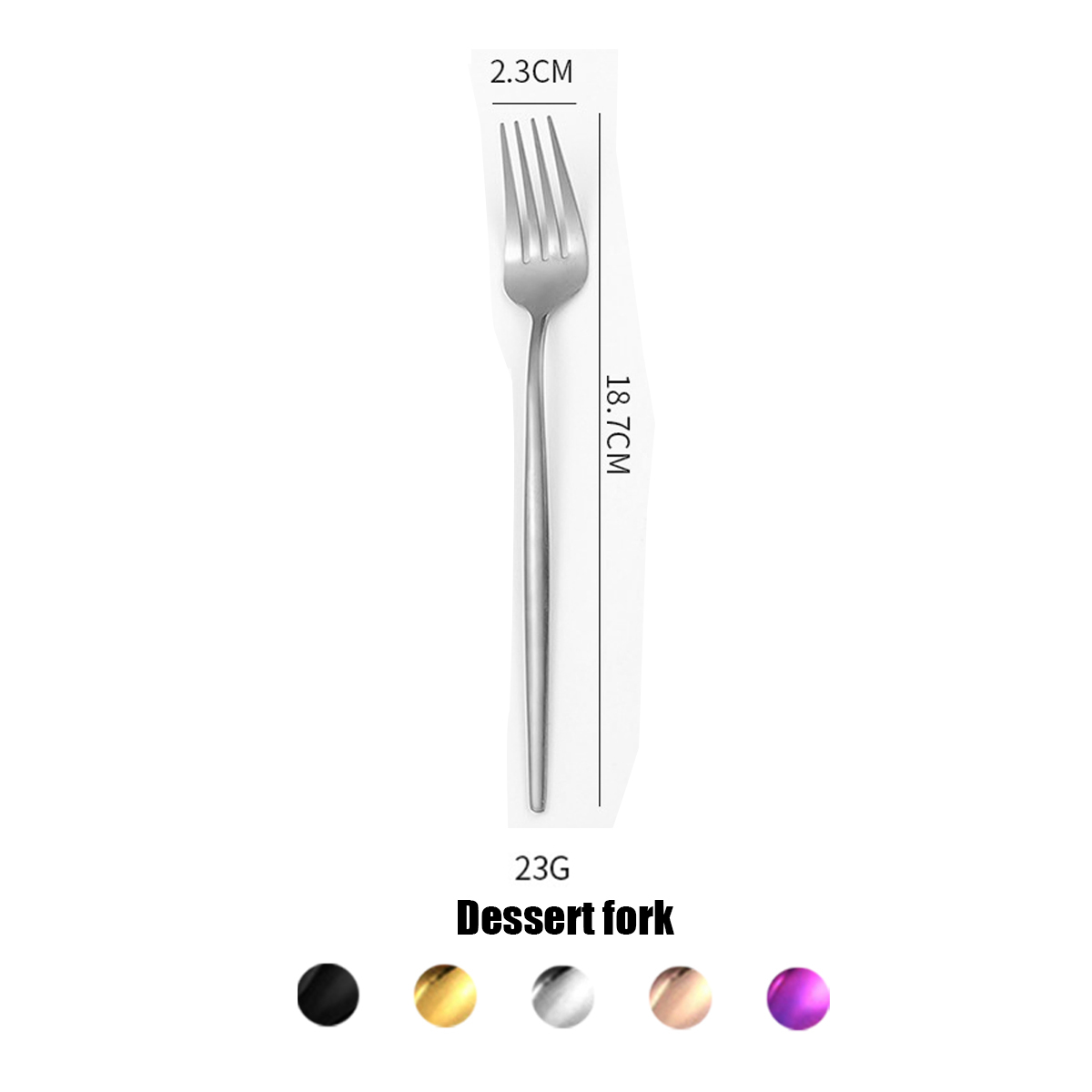 Silver dessert Fork