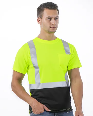 Maglietta ciao Vis all'ingrosso riflettente alta visibilità T-Shirt di sicurezza