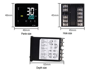 KT48 48*48 Relay <strong>SSR</strong> Dual <strong>Output</strong> Multiple Input LCD Intelligent <strong>PID</strong> <strong>Temperature</strong> <strong>Controller</strong> - Product Image 6