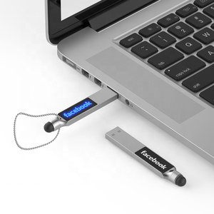 促销礼品便携式Usb闪存驱动器触摸屏笔LED USB驱动器2.0 3.0 - Product Image 1