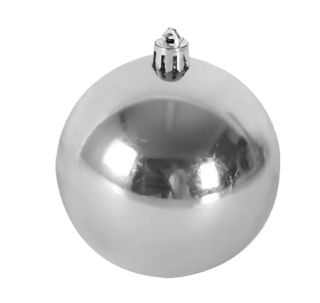 10cm plata brillante