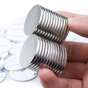 20-Pack 1.26 Inch Diameter <strong>Powerful</strong> Strong Permanent <strong>Rare</strong> Earth Ndfeb Magnet Double-Sided Adhesive Neodymium <strong>Disc</strong> for Fridge - Product Image 1