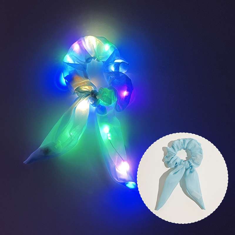 Rabbit ears lighted sky blue