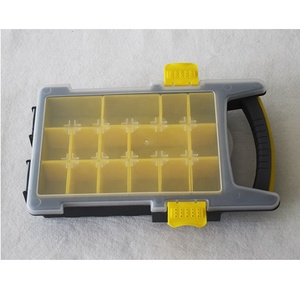 GD2046透明カバー持ち運びに便利なネジ箱プラスチック品揃えケース - Product Image 2