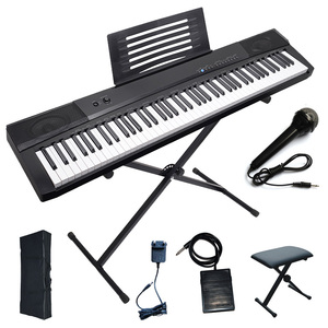 Lehoo USB-Midi приложение 88 клавиш цифровое пианино Сенсорная функция 3 педали разъем электронная клавиатура пианино набор с подставкой - Product Image 1
