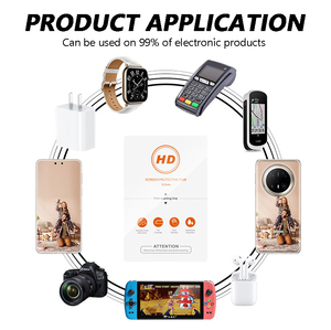 Phổ TPU hidrogel laminas tấm điện thoại di động 0.2 mét Độ dày HD Hydrogel phim cho iPhone 15 Pro bảo vệ màn hình phim - Product Image 6