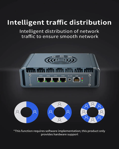 Pc industriale Opnsense Gateway Vpn Firewall Soft Router con 4 Lan i7 Fanless Industrial PC 4 LAN SD-WAN dispositivo visione artificiale - Product Image 4