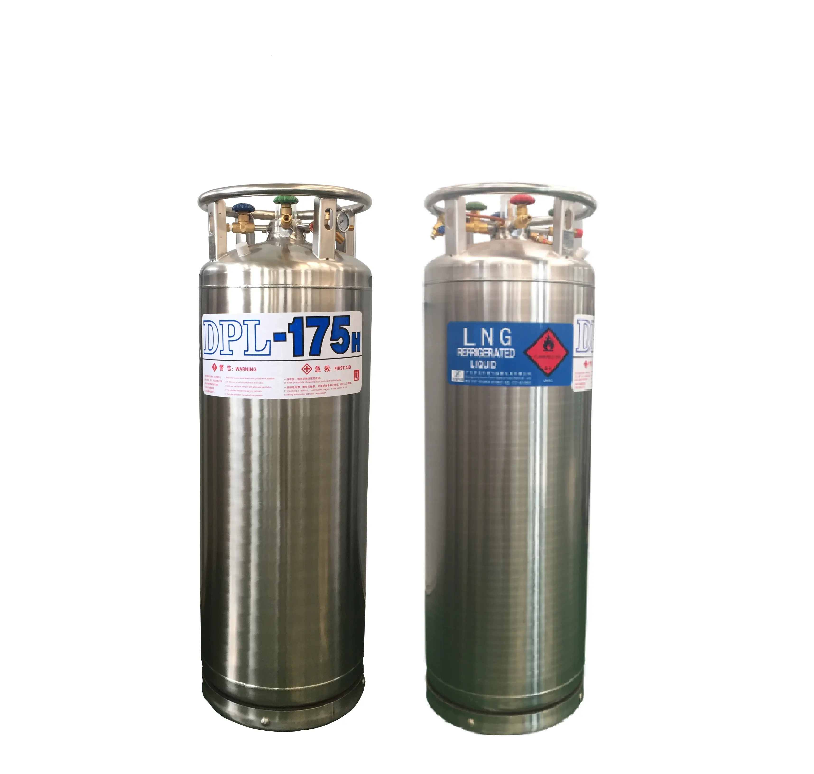 Dioxide Cryogenic Liquid Container 175L Liquid Argon/co2 Cryogenic Storage Dewar Tank, Carbon Pressure VESSEL Indonesia Provided