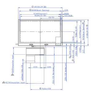 ต้นฉบับ AUO 4.3นิ้ว480x272 WQVGA G043FTN01.0จอภาพ LCD แผงหน้าจอ RGB 40 Pins โมดูลจอ TFT LCD - Product Image 3