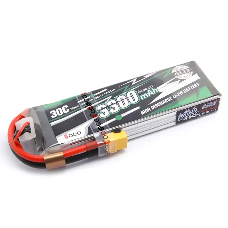 Bateria de lítio Gens Lipo 3S 11.1V 450 800 1000 1300 1650 1800 2200 3300 4000MAH 15C 20C 25C Barco para Carro de Asa Fixa de Quatro Eixos