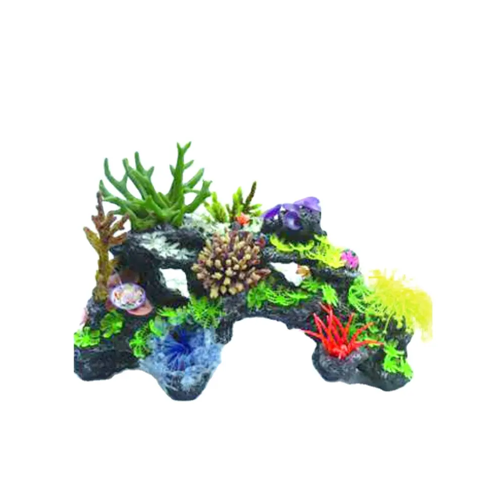 Modello SH148A accessorio per acquario, PVC realizzato con decorazione artificiale per acquario in corallo morbido per acquario