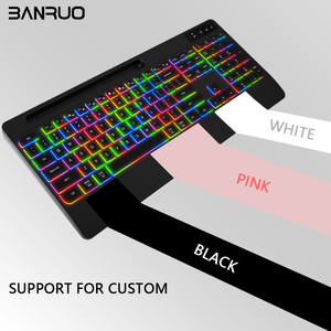 COUSO, gran oferta, teclado y ratón inalámbricos recargables con Bluetooth, 2,4G, retroiluminación de teclado y ratón RGB para PC - Product Image 6