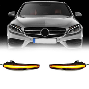 עבור merscedes benz c כיתה w205 מחלקה w222 s400 דינמי להפוך אות אור הוביל מראה צד רציף מחוון blinker מנורה
