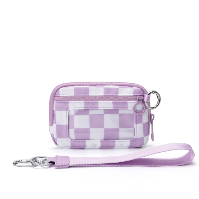 Motif à carreaux violet clair