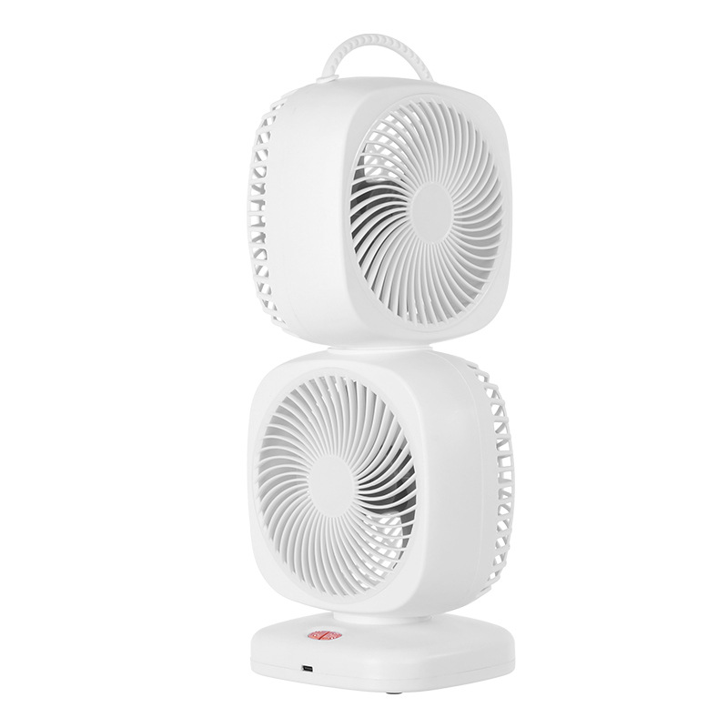 Double-headed loop fan white