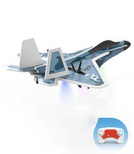 DWI Dowellinリモートコントロール飛行機玩具-2CH 2.4G RC飛行機ライト付きリモートコントロール飛行機フォームRC戦闘機 - Product Image 5