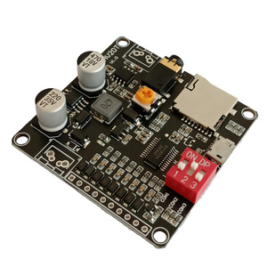 Nuovo modulo di riproduzione vocale 12V/24V di alimentazione 12V/24V modulo di riproduzione vocale 10W/20W che supporta lettore musicale MP3 scheda Micro SD per Arduino - Product Image 1