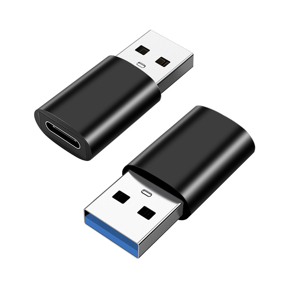 Mâle noir d'USB3.0 A à la femelle de TypeC